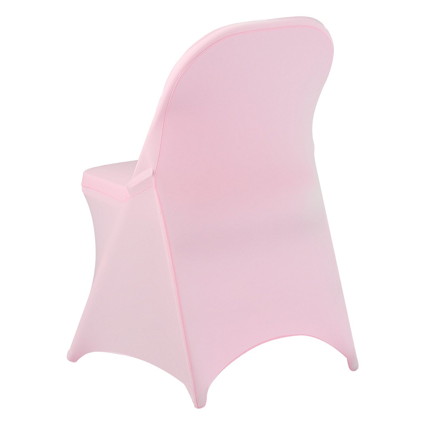 50 Pcs Pink Chair Covers, Polyester Spandex Chair Cover, Stretch Slipcovers for Wedding Party Dining Banquet Flat-Front Chair Covers, Fits Chair Measures up to 17.72 x 18.11 x 30.31 inch