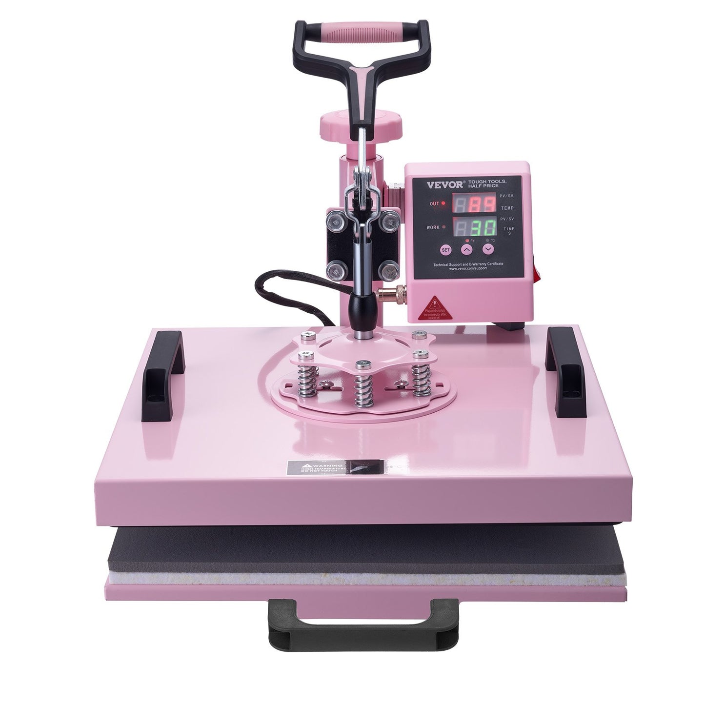 Heat Press Machine 38x38 cm 8 in 1 with 850.5 g Tumbler Press T-Shirts Pink