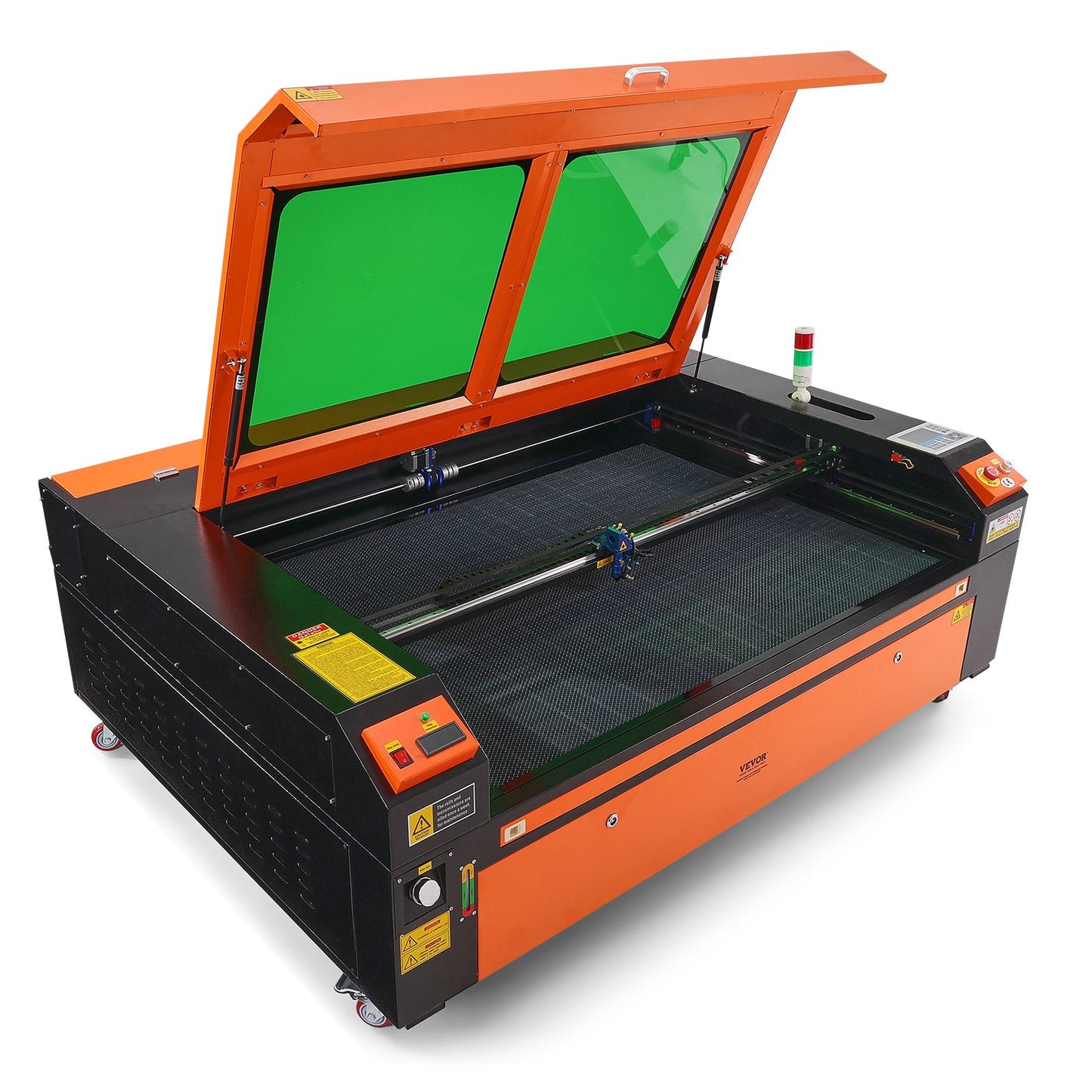130W CO2 Laser Engraver, 89 x 140 cm(35 x 55 in), 500 mm/s(19.7 IPS) Laser Cutter Machine with 2-Way Pass Air Assist, Compatible with LightBurn, CorelDRAW, AutoCAD, Windows, Mac OS, Linux, for Wood Acrylic Fabric More