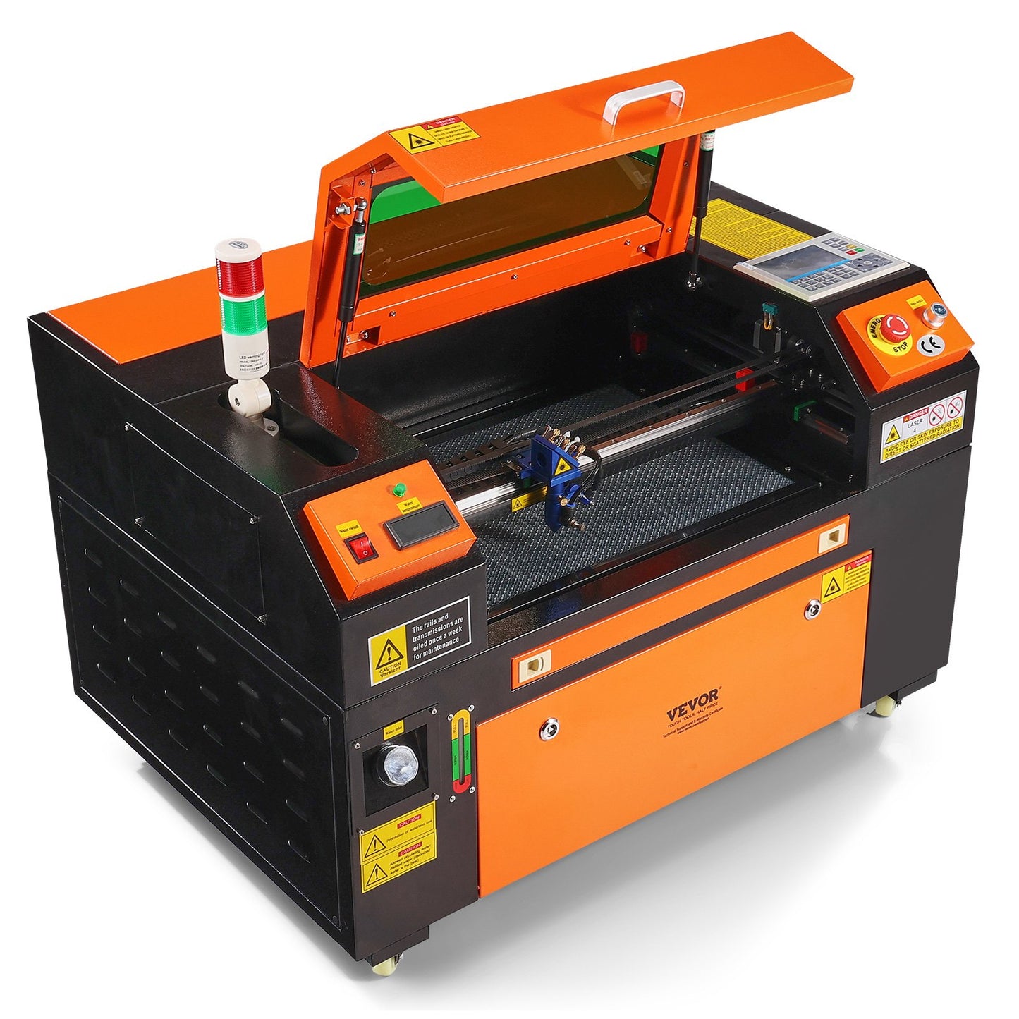 50W CO2 Laser Engraver, 30 x 51 cm(12 x 20 in), 500 mm/s(19.7 IPS) Laser Cutter Machine with 2-Way Pass Air Assist, Compatible with LightBurn, CorelDRAW, AutoCAD, Windows, Mac OS, Linux, for Wood Acrylic Fabric More