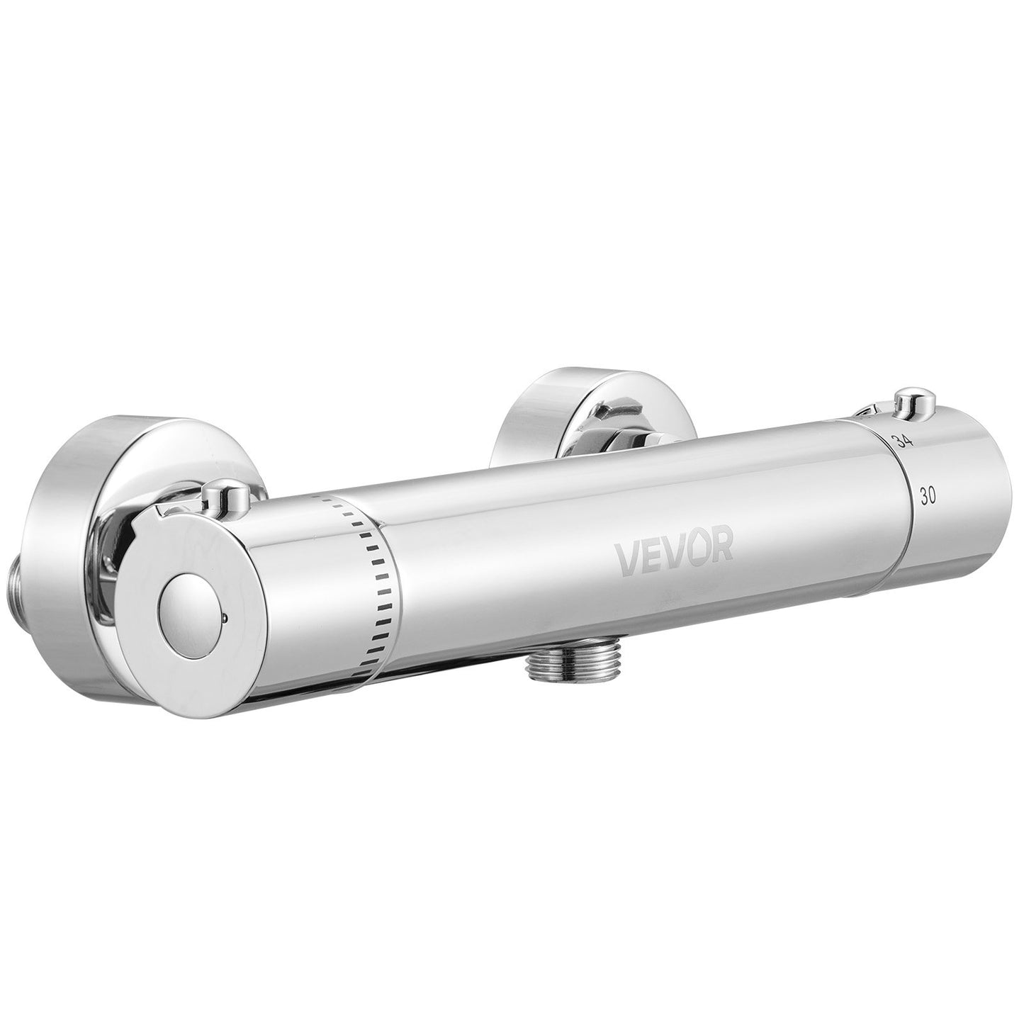 Thermostatic Shower Faucet Valve, 38℃ Secure Lock Thermostatic Shower Valve, Hot Cold Water Showering Faucet Temperature Control Valves with Solid Brass Casting for Bathroom, RV, Leak-Proof