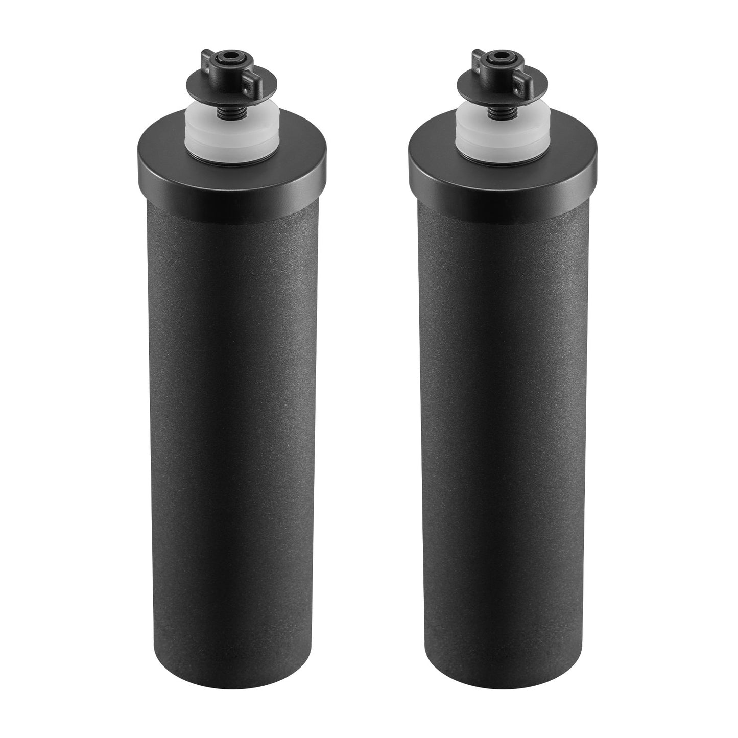 Water Filters Replacement, Purification Elements, Activated Carbon Replacement Filters, Easy to Replace Water Filter, Gravity Water Filter System, Compatible with Most Brands, Pack of 2, Black