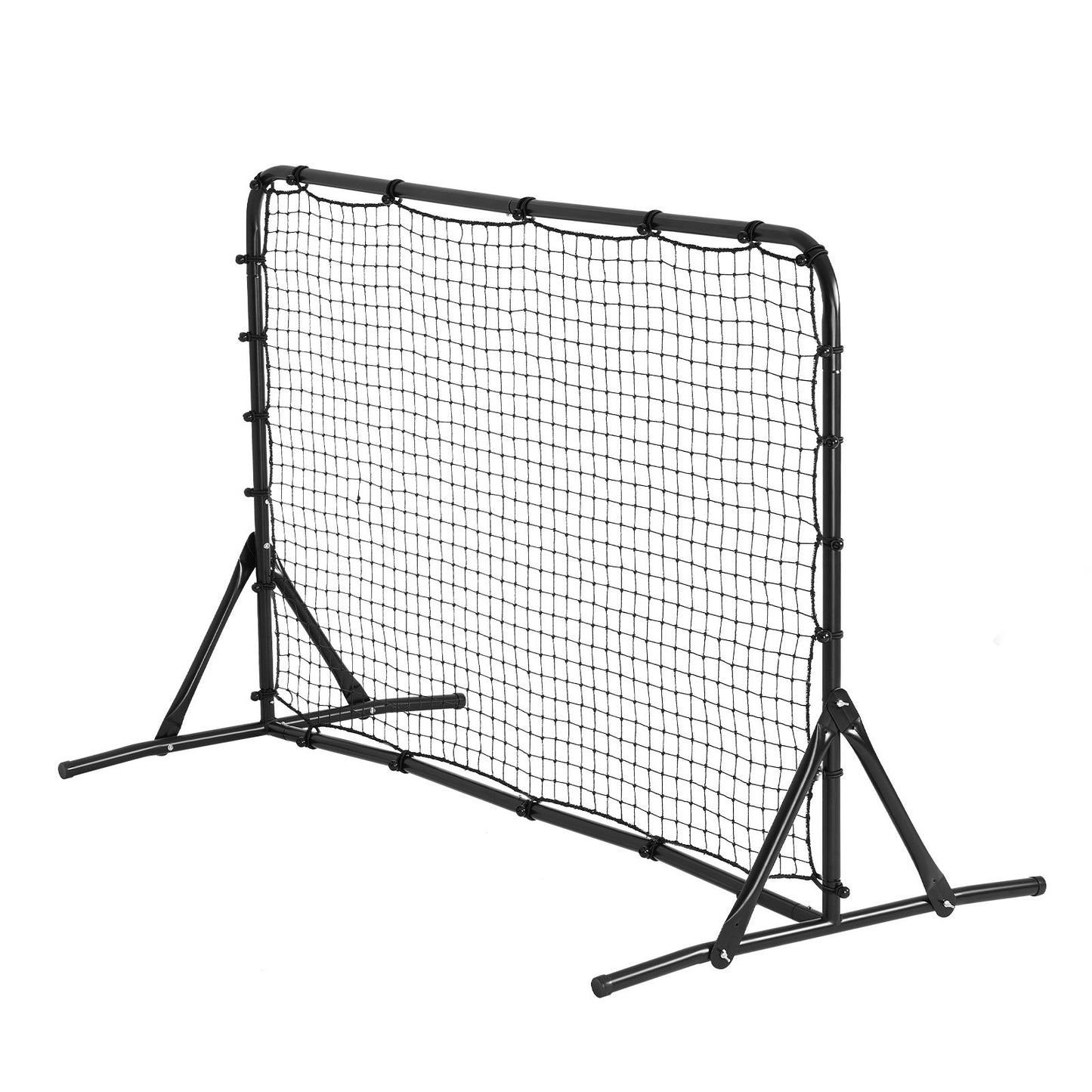 Soccer Rebound Trainer, 6x4FT Iron Soccer Training Equipment, Sports Football Rebounder Wall, Double-Sided Rebounding Net, Easy Assembly, Perfect for Backyard Practicing, Solo Training, Passing