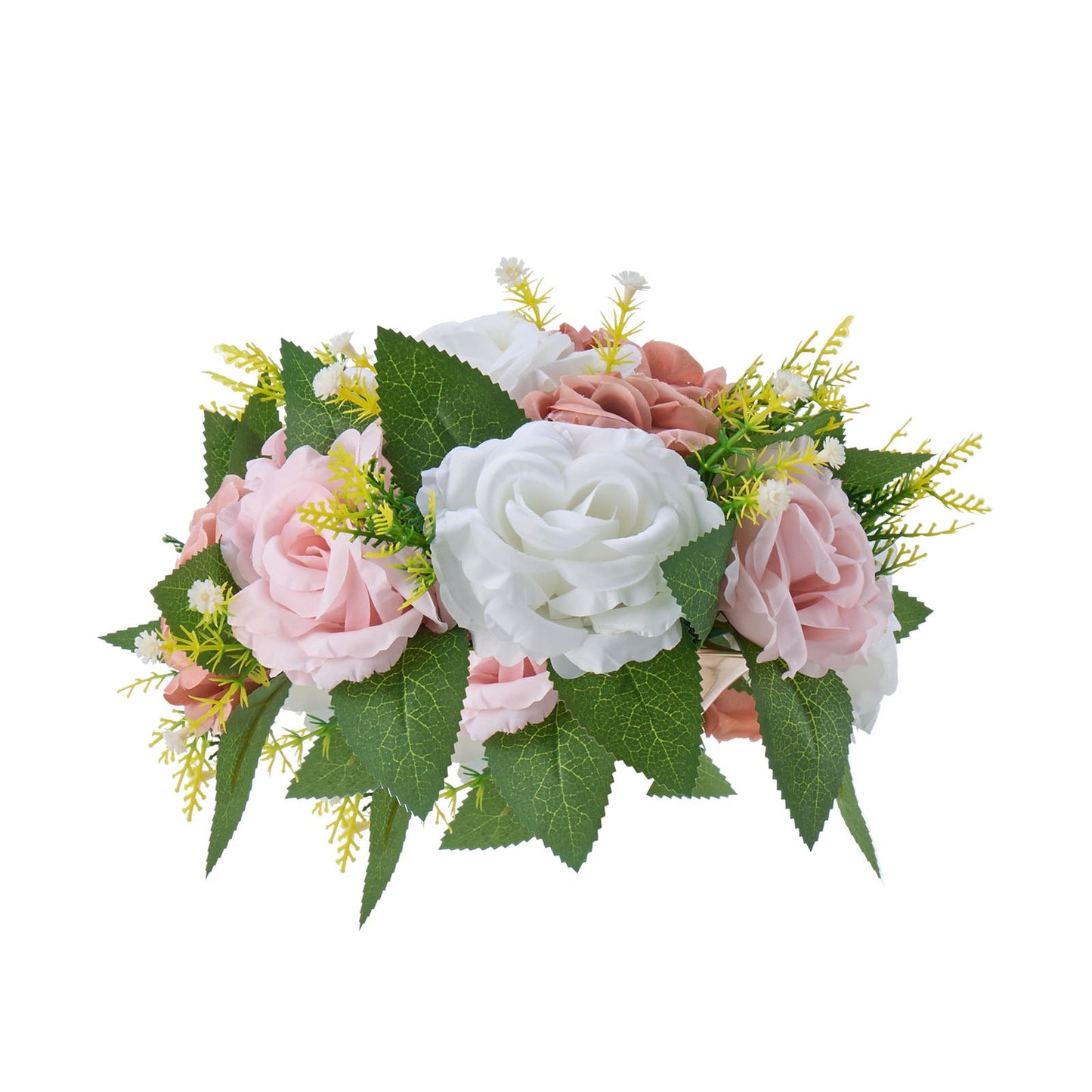 Blumenkugel-Arrangement, 10 Stück, 240 mm Durchmesser, künstliche Blumenkugeln, Tischdekoration für Hochzeiten, künstliche Rosenarrangements für Hochzeitsdekorationen, Heimdekoration, rosa und weiße Rosen