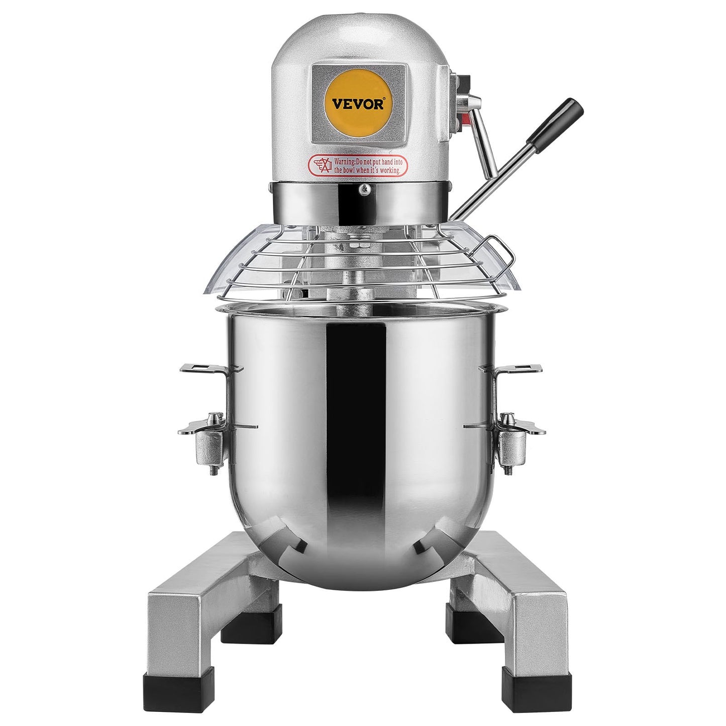 Commercial Food Mixer, 28.5L Commercial Stand Mixer with 3 Adjustable Speeds, 1100W Dough Mixer with Stainless Steel Bowl and 3 Mixing Attachments, Ideal for Restaurant, Bakery, Pastry shop, Caf