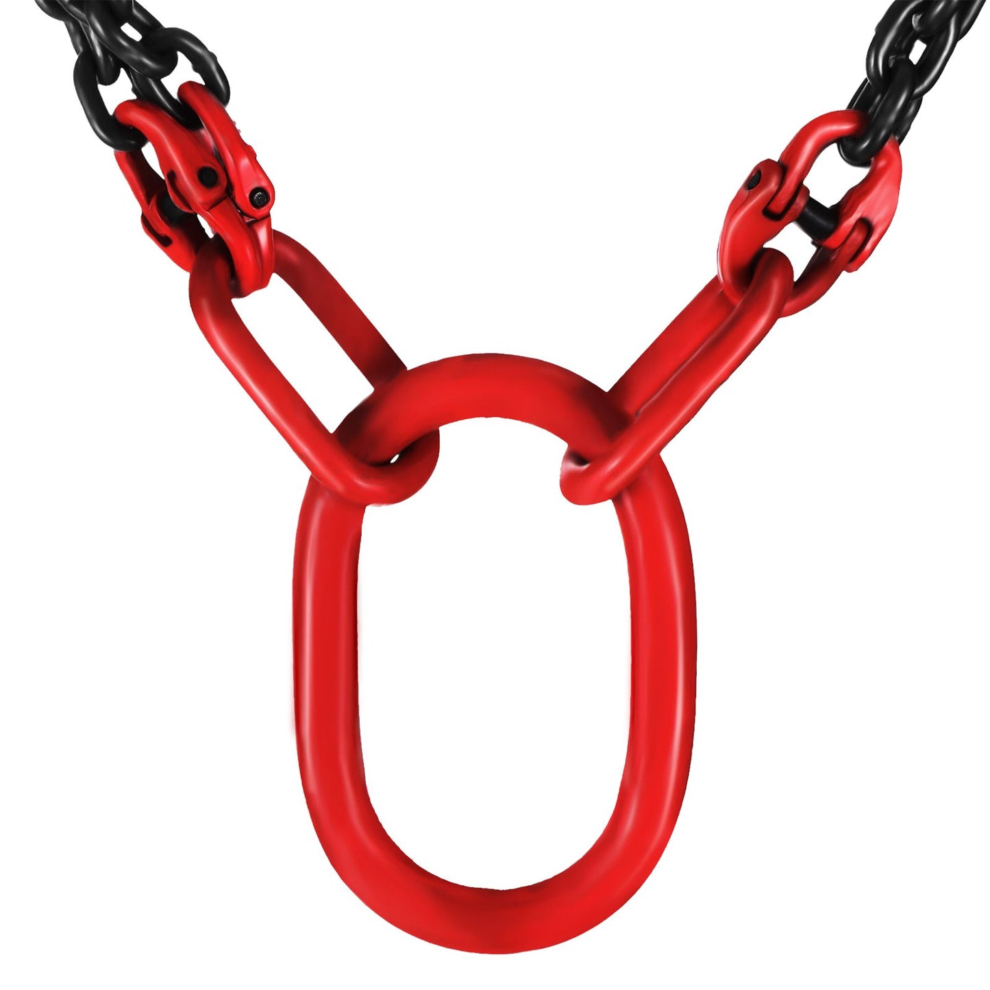 Chain Sling, 5/16 inch x 5 ft Lifting Chains with Hooks, G80 Engine Chain Hoist Lifts, 11000 lbs/5 Ton Capacity Lifting Sling Chains for Engine Hoist, Engine Lift Chain with 4 Leg Grab Hooks
