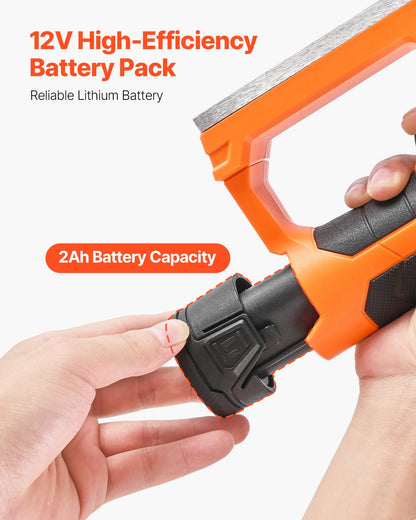 Lithium-Ion Battery, 12V 2Ah, Portable Lithium Battery Pack Replacement, with Universal Adapter, Easy to Carry, Compatible with Makita Interfaces, Cordless Electric Hand Planer, 1-Pack