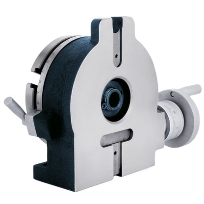 150mm/5.9In Vertical & Horizontal Rotary Table, 150MM Dividing Head Round Rotary Working Table Milling Machine Index System Adjustable Screw 5.9 Inch Dividing Plate Index System