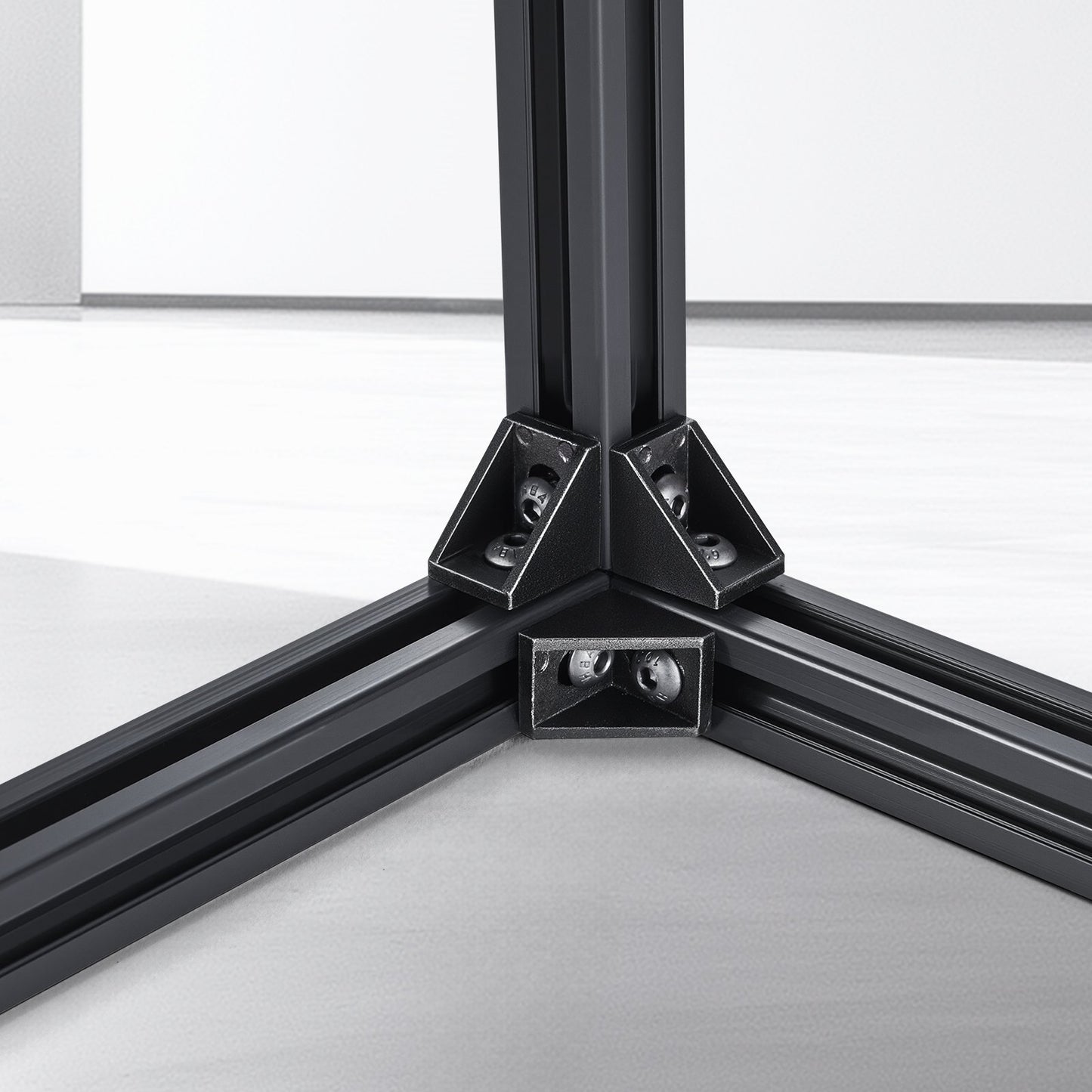 10PCS 59 in (1500 mm) T Slot 2020 Aluminum Extrusion Profile, European Standard Anodized Linear Rail, High-Strength Extruded Aluminum Rail for 3D Printer, CNC Machine DIY, Laser Engraving, Black