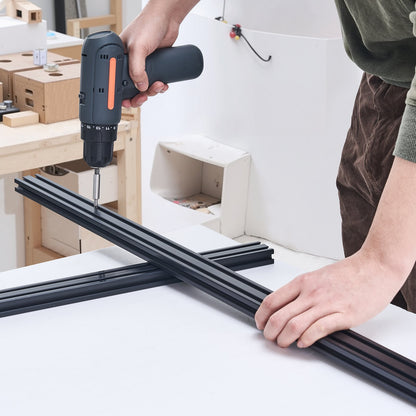 5PCS 78.7 in (2000mm) T Slot 2040 Aluminum Extrusion Profile, European Standard Anodized Linear Rail, High-Strength Extruded Aluminum Rail for 3D Printer, CNC Machine DIY, Laser Engraving, Black