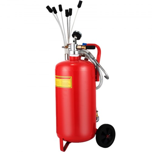 5 Gallon/22.7L Oil Extractor, Portable Air Pneumatic Waste Oil Garage Extractor Drain Draine Tank