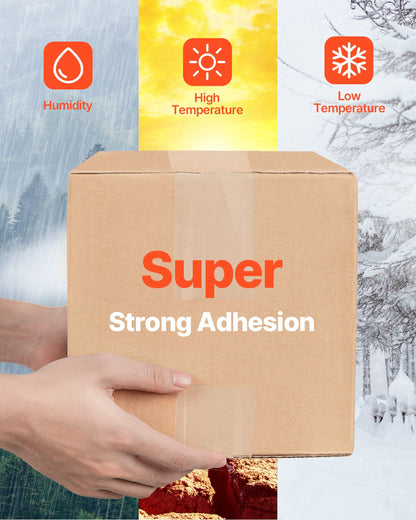 Clear Packing Tape, 3 inches Core, 6 Rolls 3 Inches x 65 Yards Packing Tapes, 2.7 Mil Thick, Heavy Duty Packaging Tape Designed for Moving, Storage and Packing, Shipping and Mailing, Office