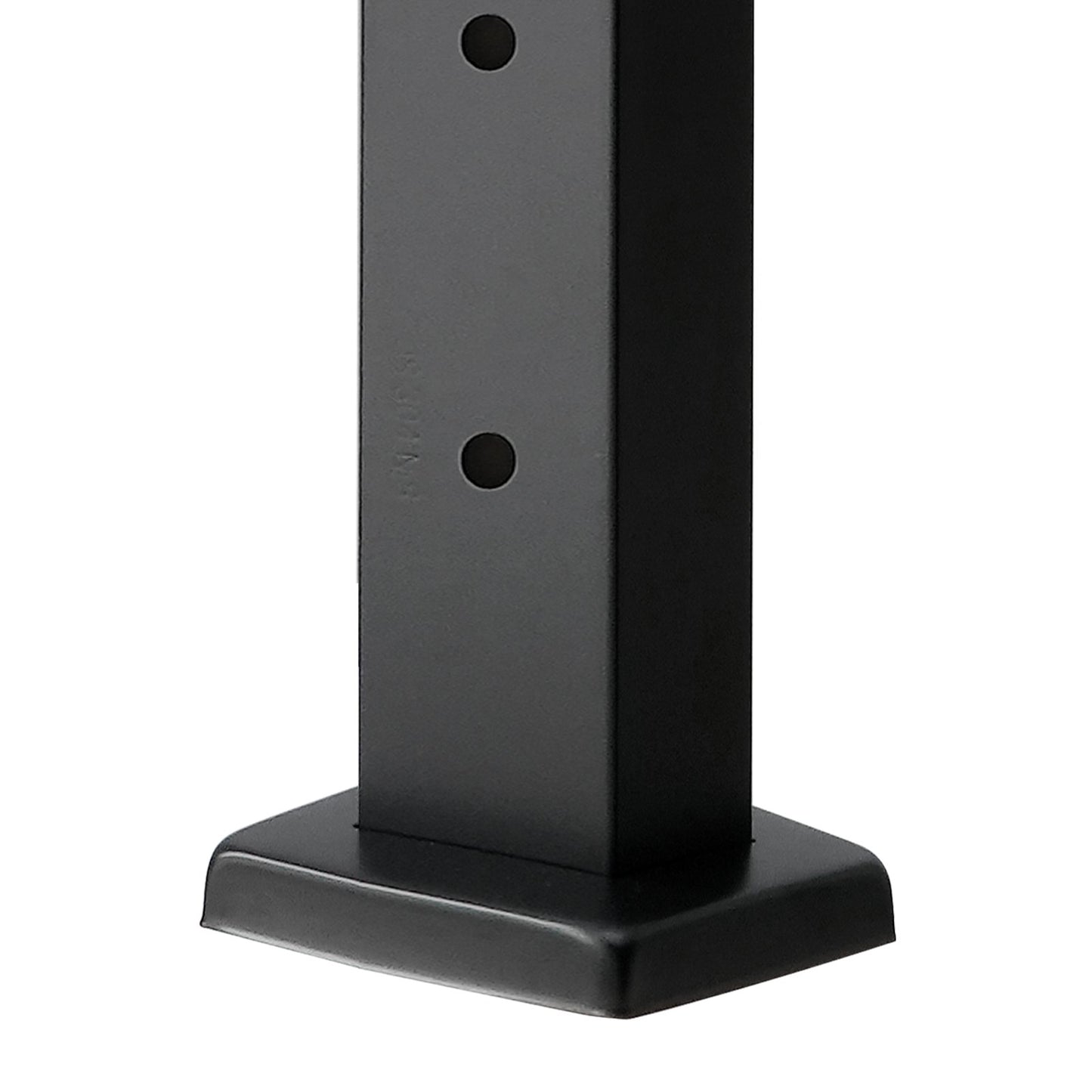 4-Pack Cable Railing Post, 42x1x2 In Horizontal-Hole Deck Railing Post with Pre-Drilled Holes, Stainless Steel Cable Rail Post with Horizontal and Curved Bracket, Black, 4JZLGZXHS106REP67001V0