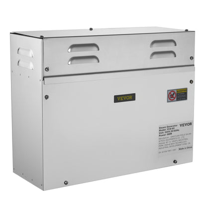 6KW Sauna Bath Steamer with LED Digital Display Steam Bath Generator 6KW Steam Room Generator for Home SPA Steam Generator with Time Control