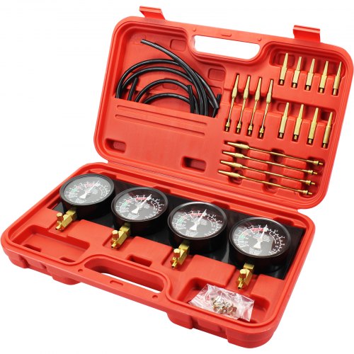 Mophorn Fuel Vacuum Carburetor Synchronize Tool Kit Fuel Vacuum Carburetor Synchronizer carb sync Gauge Set with Rubber Hose