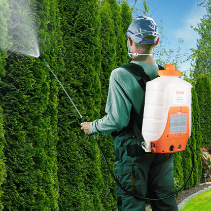 Battery Powered Backpack Sprayer 15.1 L Tank 0-90 PSI Adjustable Pressure