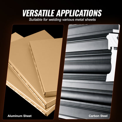 Portable Spot Welder, 1/8-inch Thick Spot Welder Machine with 1.5KVA Input Capacity, Handheld Welding Tip Gun Metal Sheet Spot Welding Machine for Carbon Steel, Stainless Steel, Aluminum Sheet