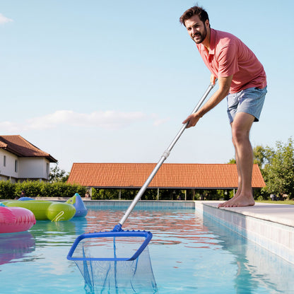 Pool Pole, 1 to 3.65 mm Telescoping Swimming Pool Cleaning Poles, Professional Adjustable Telescopic Pole with Extension Pole, Heavy Duty Cleaner Stick for Skimmer Net, Rake, Brush, Vacuum Head