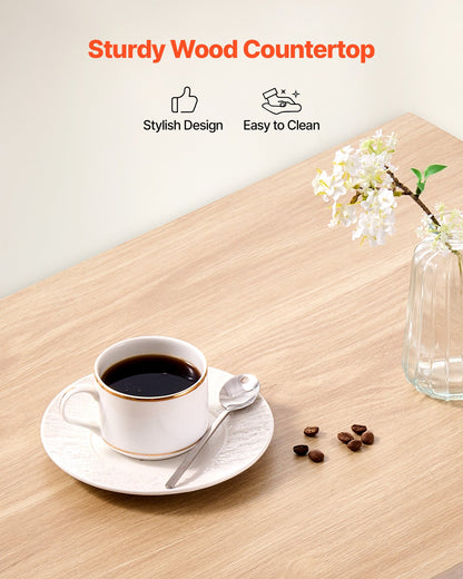 Kitchen Island Cart with Single Door Cabinet, Mobile Carts with Drawer, Towel Rack, Hooks, Portable Table on Swivel Wheels, Small Coffee Islands Microwave Stand for Dining Room, 45x59cm, White