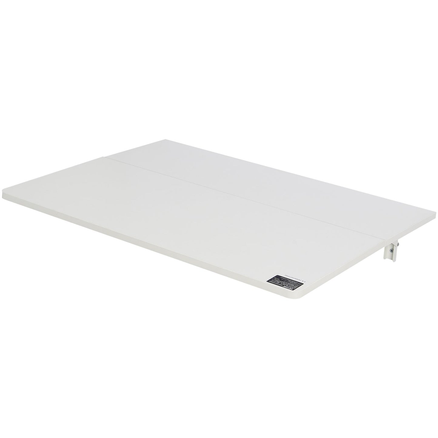 Wandklapptisch, 80 x 50 cm, schwebender Schreibtisch mit Eisenhalterung, klappbarer Schreibtisch für kleine Räume, Homeoffice, Esszimmer, Waschküche, Küche, Bar, Weiß