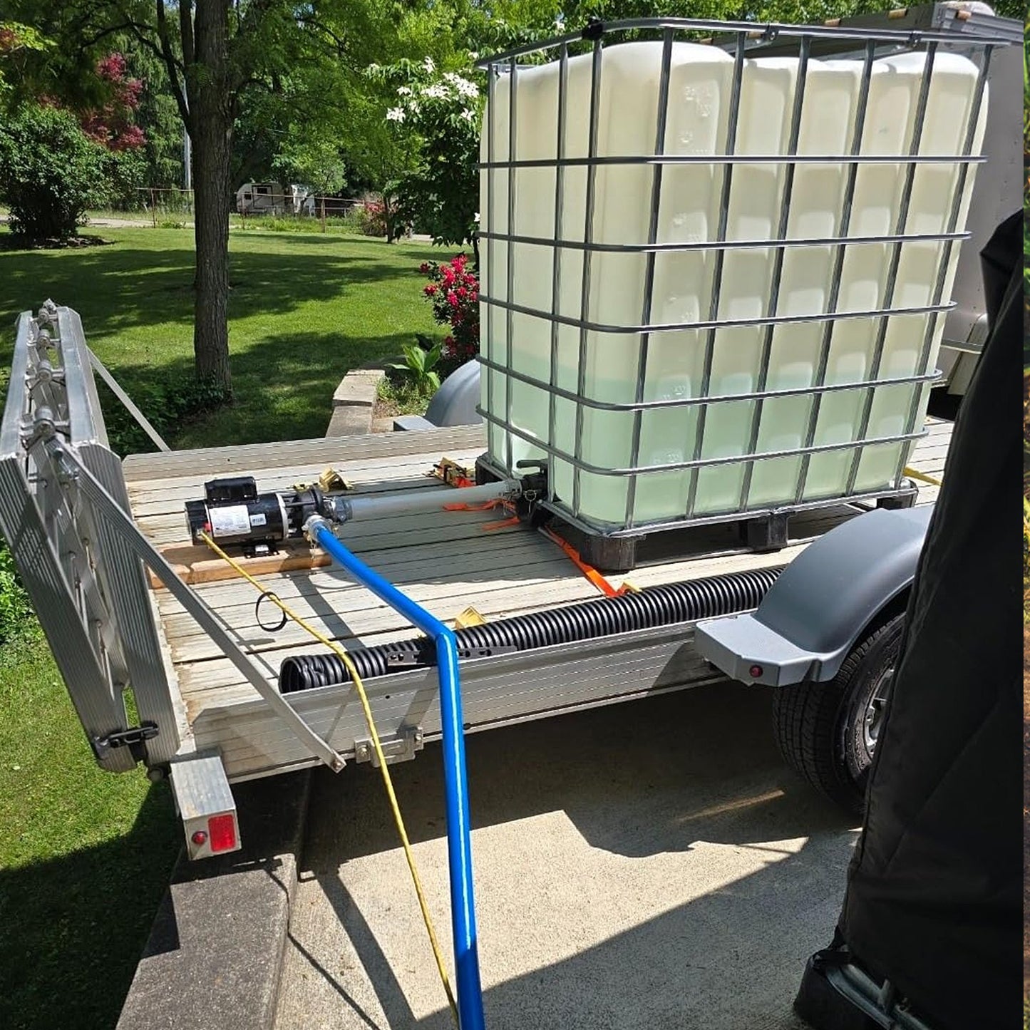 Backwash Hose, 51 mm(2 in) x 30.5 m(100 ft), Blue High Quality PVC Hose, with Clamps, Camlock, Aluminum Fittings, Fit Various Pumps, for Sewage Treatment, Water Transportation and More Agricultural Purposes