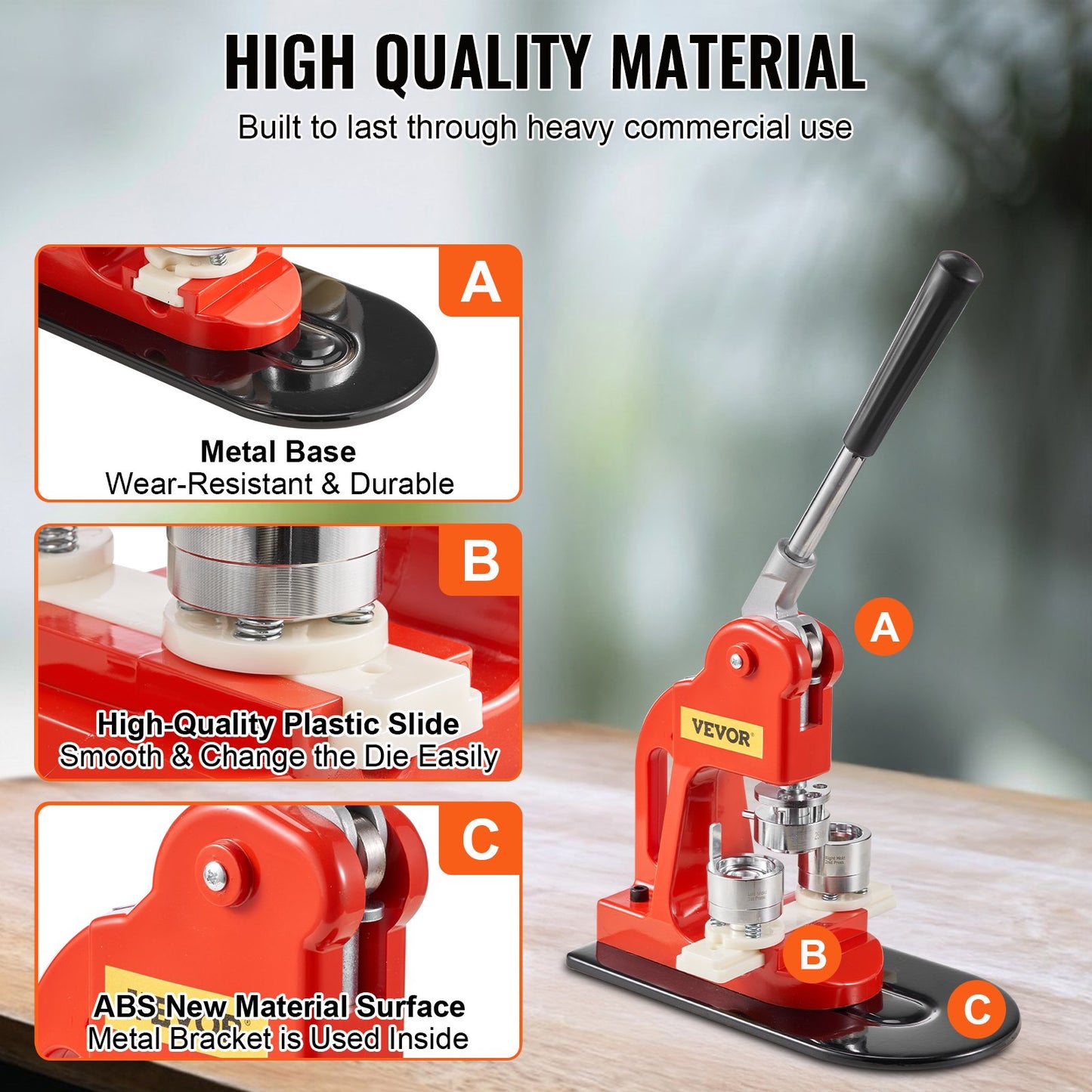 Button Maker Machine, 25mm (1 inch) Badge Punch Press Kit, Children DIY Gifts Pin Maker, Button Making Supplies with 500pcs Button Parts & Circle Cutter & Magic Book