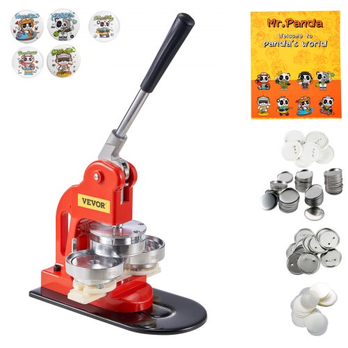 Button Maker Machine, 75 mm (3 inch) Badge Punch Press Kit, Children DIY Gifts Pin Maker, Button Making Supplies with 500pcs Button Parts & Circle Cutter & Magic Book
