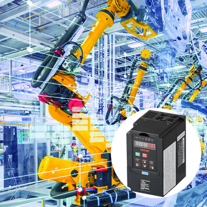 VFD 1HP, 0.75KW, 3.5A, 1 or 3 Phase 220V Input to 3 Phase 220V Output Variable Frequency Drive, 40-60Hz Input, 0-400Hz Output VFD for Spindle Motor CNC Speed Control