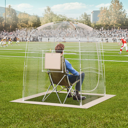 Sports Tent, 1 Person, Instant Tent Shelter Weatherproof Pod, Outdoor Bubble Clear View Tent, Climate Canopy Shelter for Soccer, Football, Softball & Other Sporting Events, Parades, and Fishing