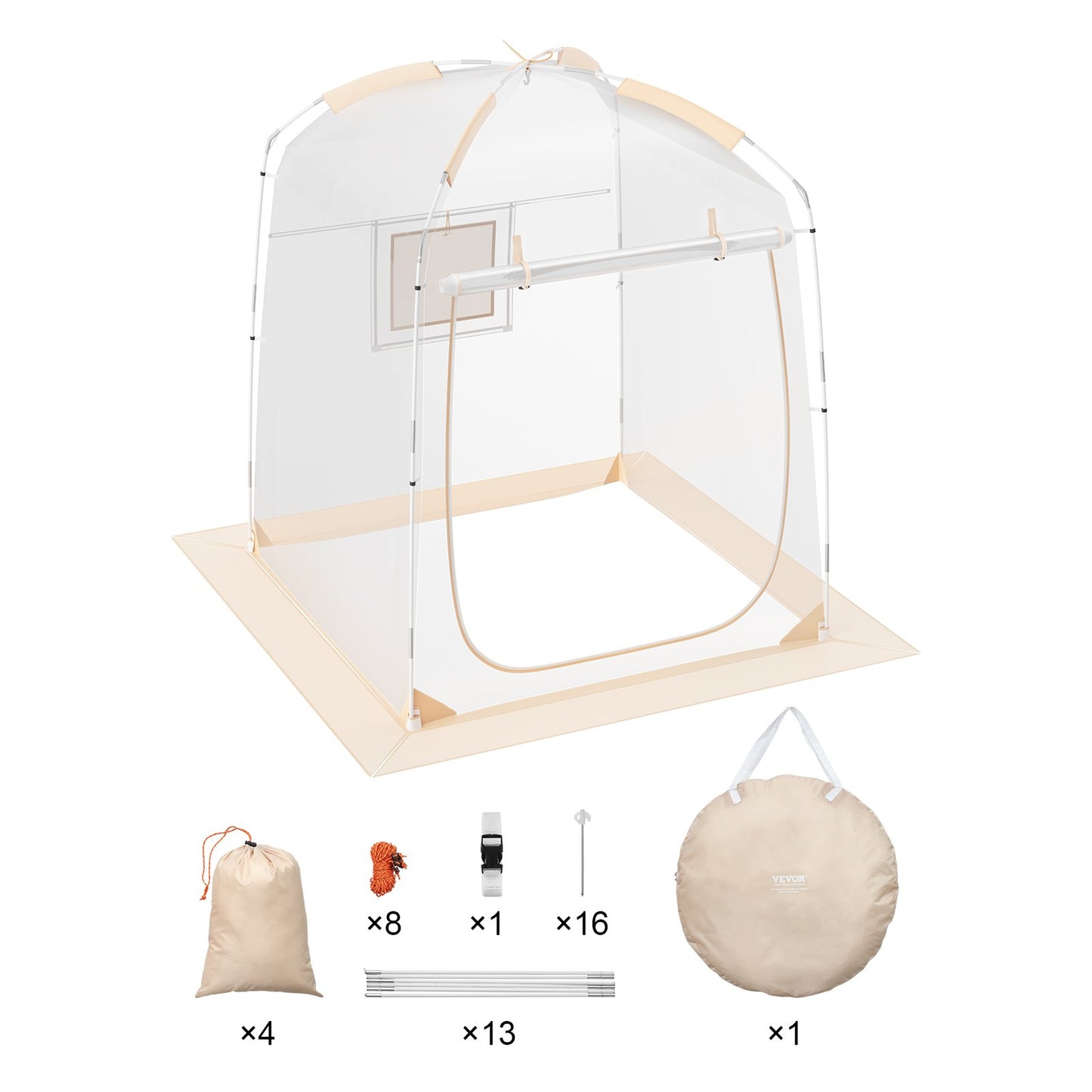Sports Tent, 1 Person, Instant Tent Shelter Weatherproof Pod, Outdoor Bubble Clear View Tent, Climate Canopy Shelter for Soccer, Football, Softball & Other Sporting Events, Parades, and Fishing