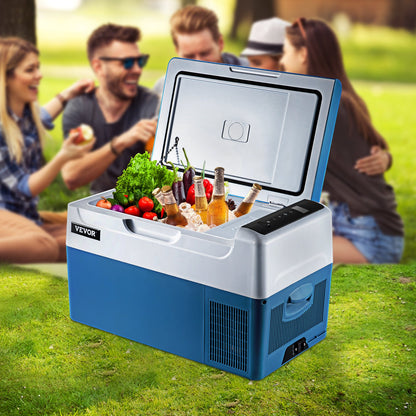 Car Refrigerator 22L Compressor Portable Small Refrigerator Car Refrigerator Freezer Vehicle Car Truck RV Boat Mini Electric Cooler for Driving Travel Fishing Outdoor and Home Use