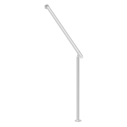 Handrails for Outdoor Steps, 47.3in / 120cm Deck Railing Kit Wall Floor Mounted, Railings for Outside Steps with Installation Kit, Hand Rails for Seniors,Porch Railing & Deck Rail Kit, Silver