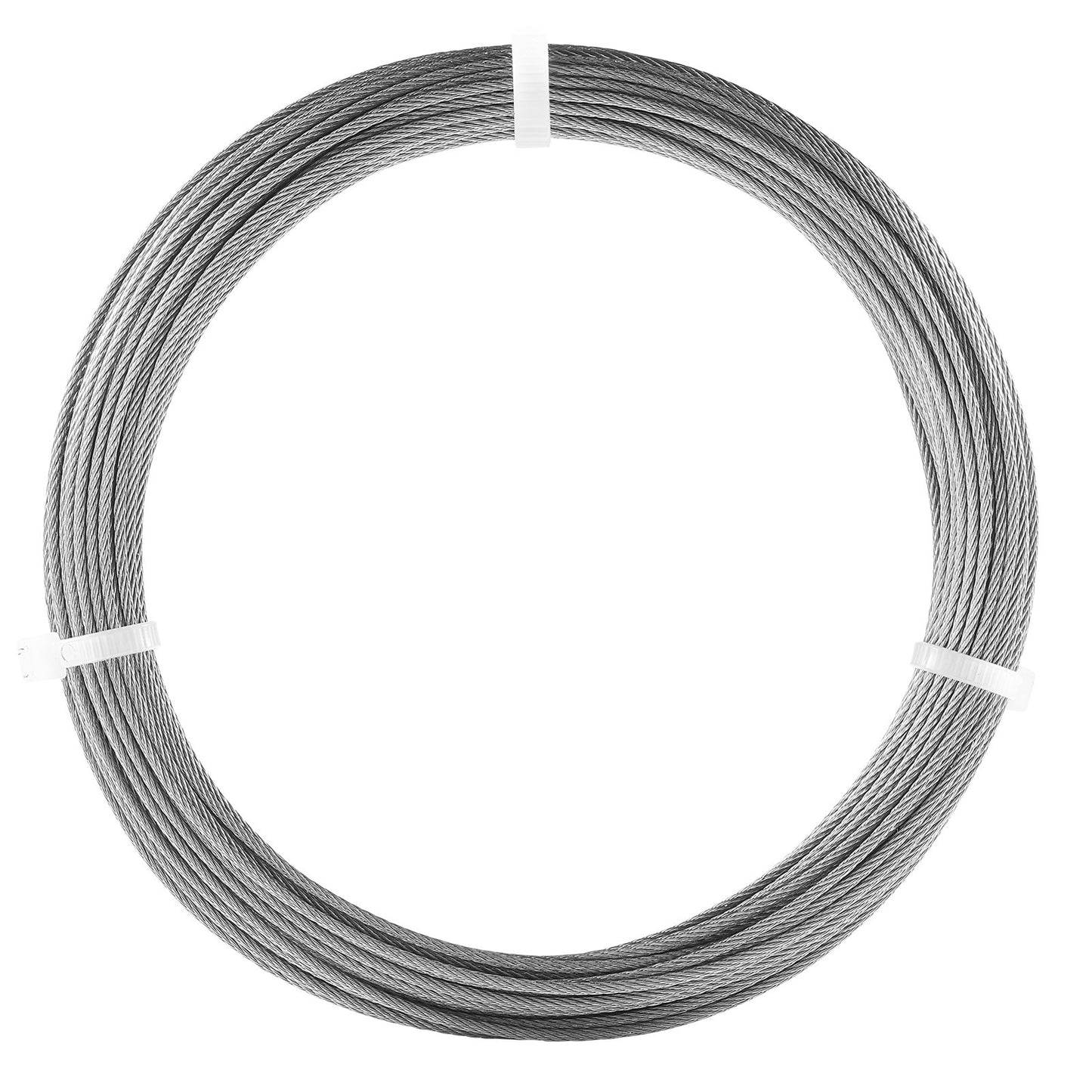 Drahtseil-Set, 1/16" 66 ft 304 Edelstahlseil mit Crimpzange, 160 Hülsen und 12 Kauschen, 7x7 Litzen, Marine- und Flugzeugqualität für Handläufe, Treppen, Terrassen, Zäune und Außenbereiche