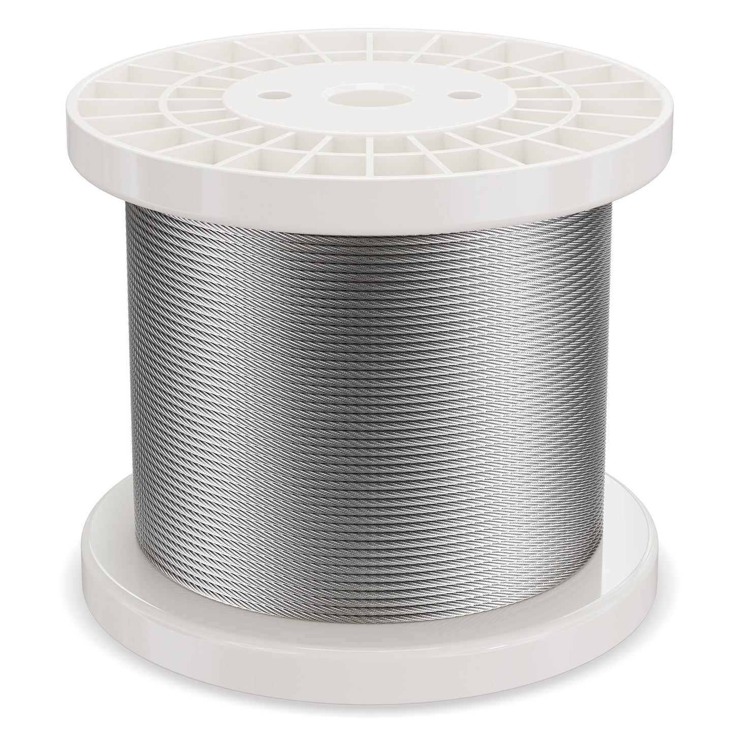 Drahtseil-Set, 1/8" 600 ft 316 Edelstahlseil mit Schneidgerät und Handschuhen, 1600 lbs Bruchfestigkeit, 7x7 Litzenkonstruktion, Marine- und Flugzeugqualität für Handläufe, Treppen, Terrassen, Zäune und Außenbereiche