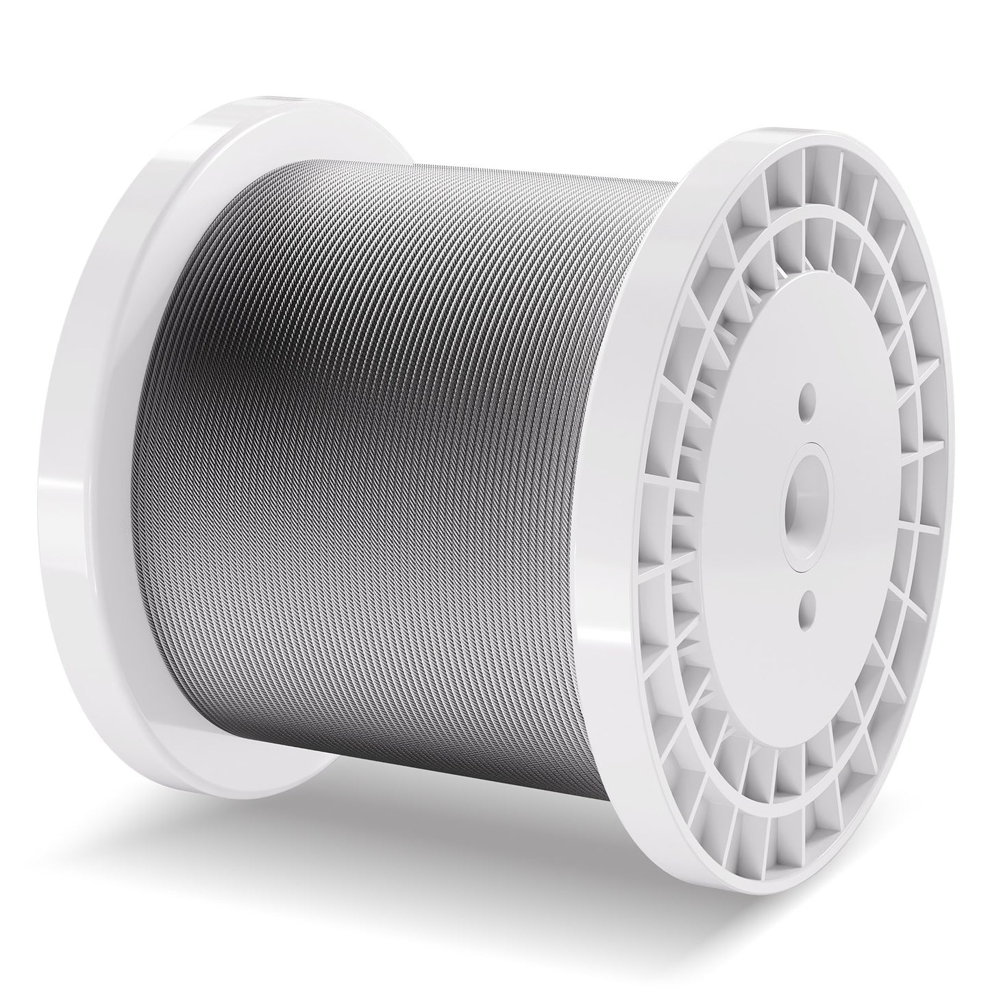 Drahtseil-Set, 1/8" 1000ft 316 Edelstahlseil mit Schneidgerät und Handschuhen, 1600 lbs Bruchfestigkeit, 7x7 Litzenkonstruktion, Marine- und Flugzeugqualität für Handläufe, Treppen, Terrassen, Zäune und Außenbereiche