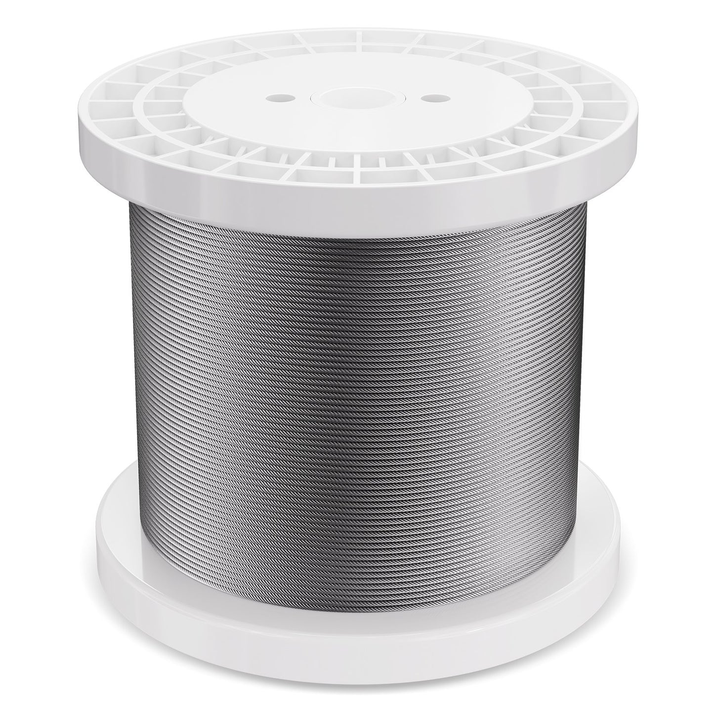 Drahtseil-Set, 1/8" 1000ft 316 Edelstahlseil mit Schneidgerät und Handschuhen, 1600 lbs Bruchfestigkeit, 7x7 Litzenkonstruktion, Marine- und Flugzeugqualität für Handläufe, Treppen, Terrassen, Zäune und Außenbereiche