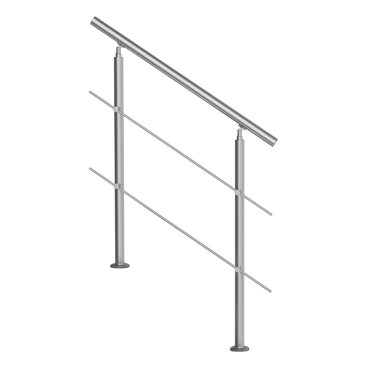 100.1 cm Handrails for Outdoor Steps 2 Crossbars Staircase for Porch Deck
