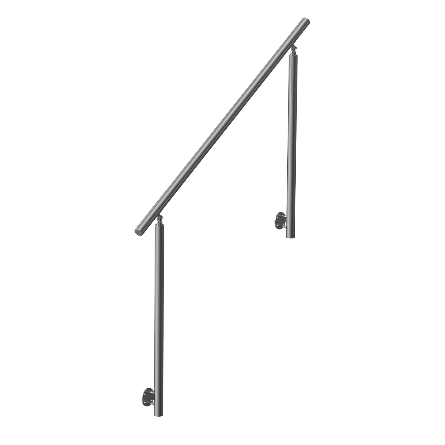 149.9 cm Handrails for Outdoor Steps Staircase for Porch Deck Side-mount