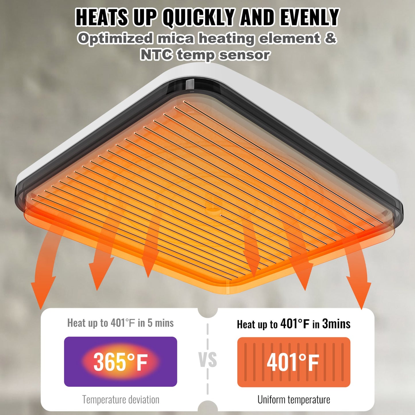 Heat Press 30.5 cm x 25.4 cm Portable Easy Press Sublimation Transfer DIY T-shirt