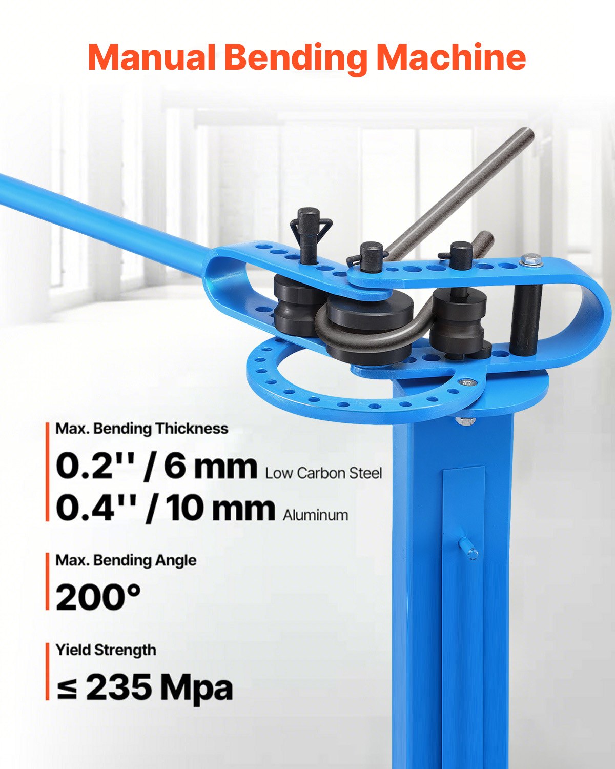 Manual Bending Machine, Pipe Tube Bender with 14 Bending Dies, 200° Heavy-Duty Bending Tool for Copper Aluminum Iron Pipes, Ideal for HVAC Air Conditioning Refrigerator Auto Repair