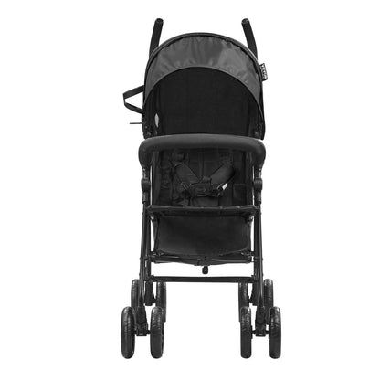 Lightweight Stroller, Compact Easy Fold MultiPosition Recline Canopy Backrest, Carbon Steel Frame, Large Storage Basket,Cup Holder, Umbrella Toddler Baby Stroller for Travel and More, Black