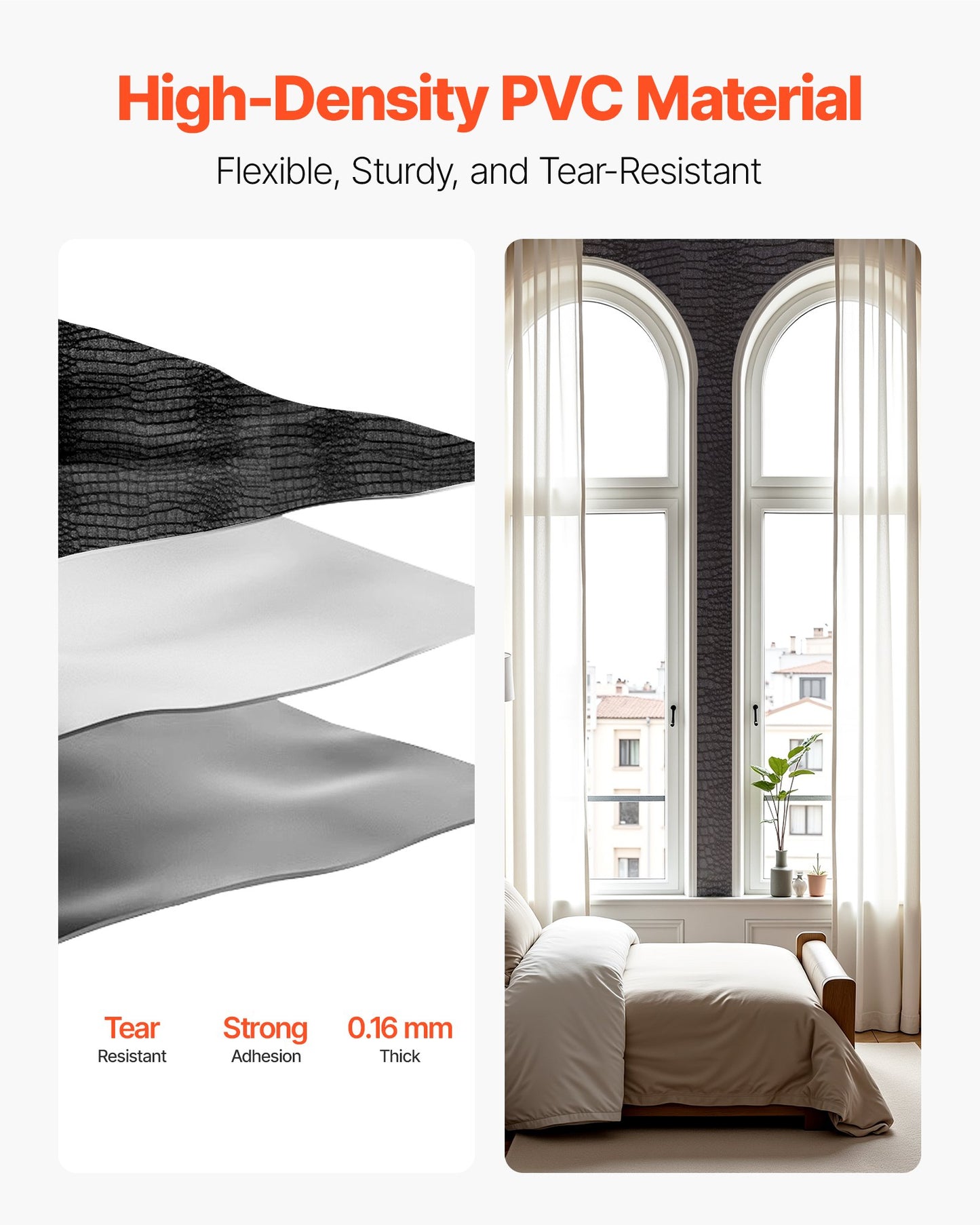 Peel and Stick Wallpaper, 40cm x 10m Contact Paper Black Cracked Texture Waterpoof Self Adhesive, Easy to Clean & Peel Wall Decorative Vinyl Roll for Bedroom Kitchen Office Bathroom