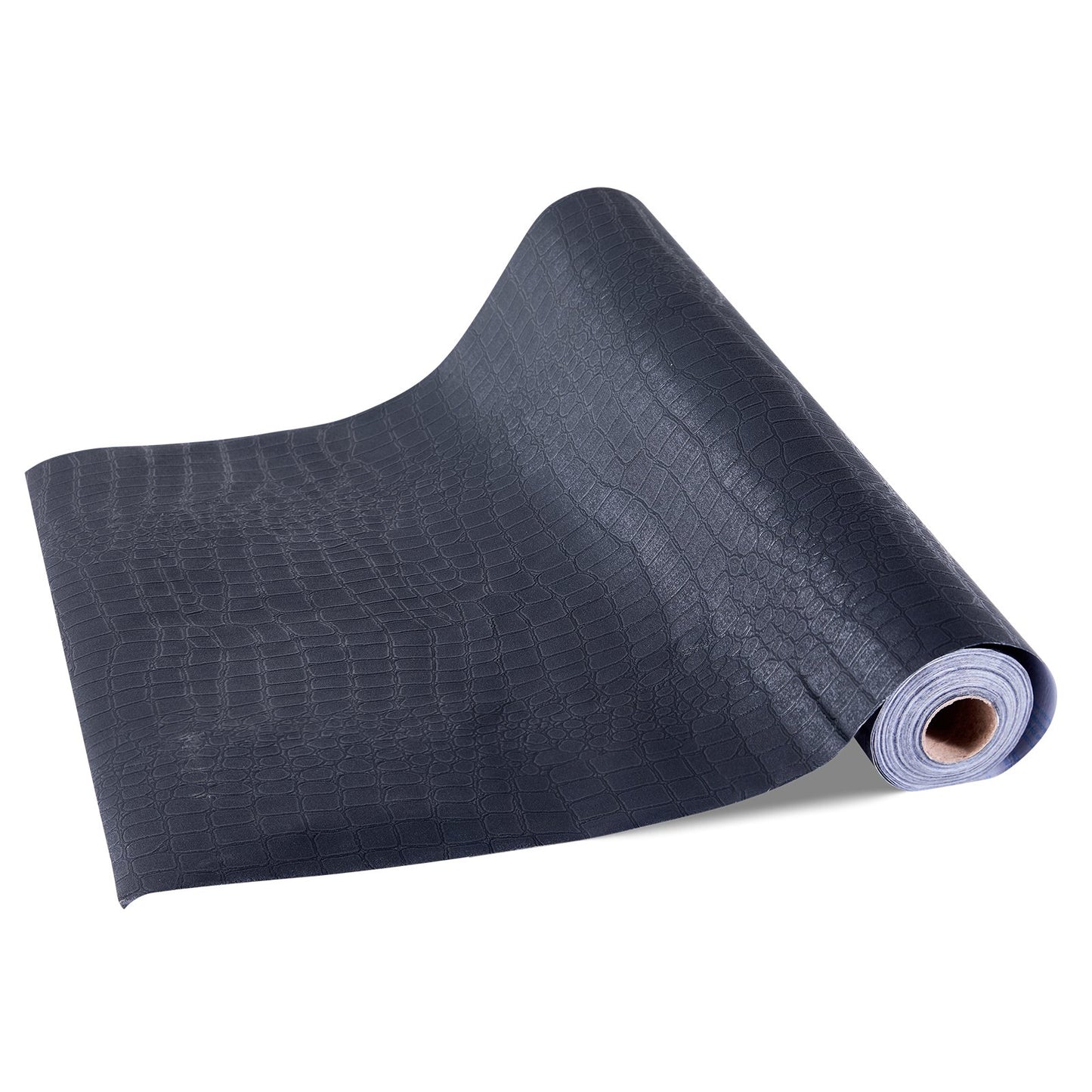 Peel and Stick Wallpaper, 40cm x 10m Contact Paper Black Cracked Texture Waterpoof Self Adhesive, Easy to Clean & Peel Wall Decorative Vinyl Roll for Bedroom Kitchen Office Bathroom