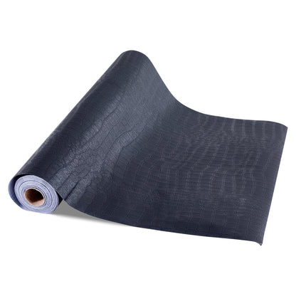 Peel and Stick Wallpaper, 40cm x 10m Contact Paper Black Cracked Texture Waterpoof Self Adhesive, Easy to Clean & Peel Wall Decorative Vinyl Roll for Bedroom Kitchen Office Bathroom