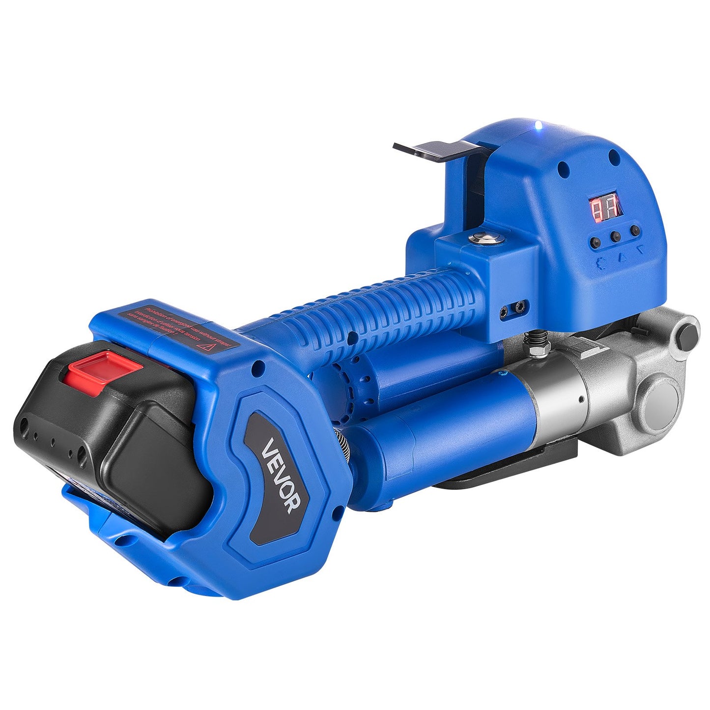 Electric Strapping Machine, 2 x 4000mAh Batteries, Automatic Strapping Tool with Digital Display for 10-19 mm Wide PET Straps, Banding Tensioner Machine for Packaging Box Pallet