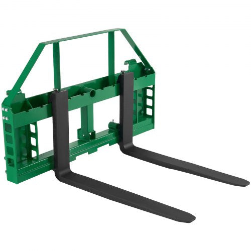 Skid Steer Pallet Forks, 1814 kg Rated Load Capacity, Pallet Fork Frame Attachment with 1065 mm Pallet Forks Forklift Blades, 50.8 mm Hitch Receiver & Spear Sleeves, Fit for JD Tractors
