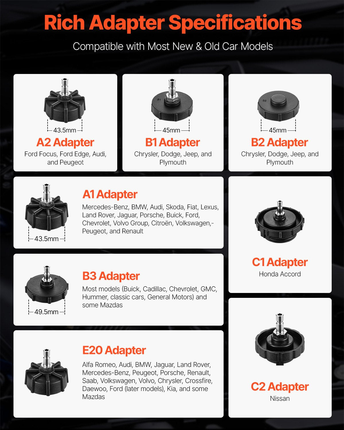 Brake Master Bleeder Kit, 12 Pcs, Professional Brake Bleeder Adapter Set with Complete Kit & Handle, Durable Brake Bleeder Adapter for Brake Fluid Filling Fit for Most New & Old Vehicles