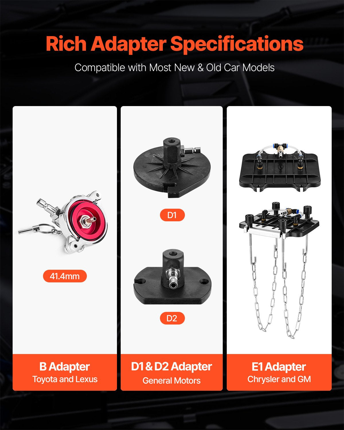 Brake Master Bleeder Kit, 12 Pcs, Professional Brake Bleeder Adapter Set with Complete Kit & Handle, Durable Brake Bleeder Adapter for Brake Fluid Filling Fit for Most New & Old Vehicles