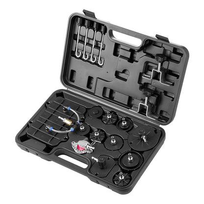 Brake Master Bleeder Kit, 12 Pcs, Professional Brake Bleeder Adapter Set with Complete Kit & Handle, Durable Brake Bleeder Adapter for Brake Fluid Filling Fit for Most New & Old Vehicles