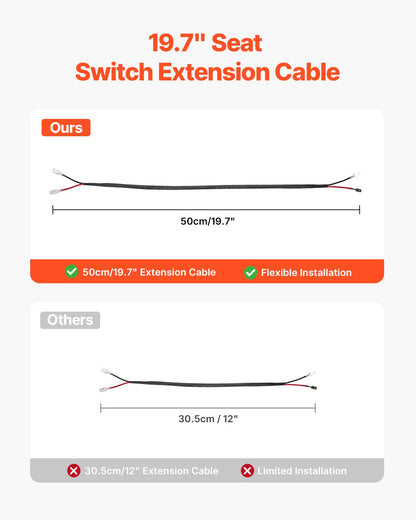 Seat Suspension Kit Without Seat Slider Track, Universal Air Ride Seat Suspension for Zero Turn Lawn Mower, Adjustable Tractor Seat Suspension ‎Kit Compatible with Forklift, Bulldozers Seat